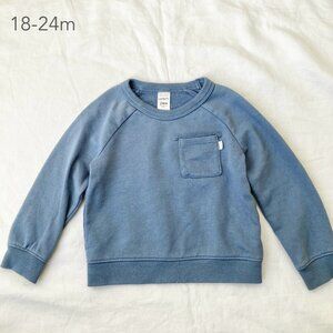 (🎨$3 PLAY) Carter's 18-24 Months Toddler Blue Thin Crewneck Sweatshirt Spring